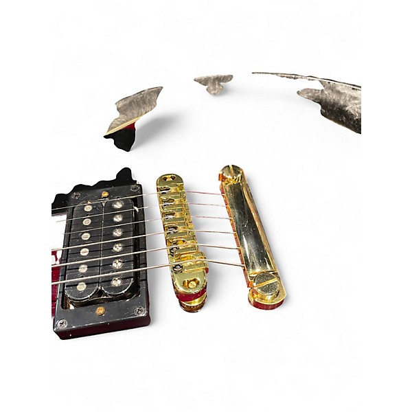 Used Epiphone Jerry Cantrell “Wino” Les Paul Custom  Wine Red Solid Body Electric Guitar