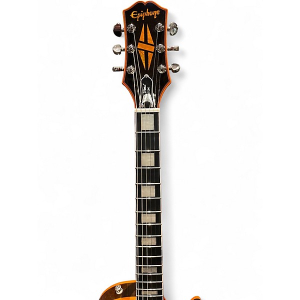 Used Epiphone Les Paul Custom Widow Orange Burst Solid Body Electric Guitar