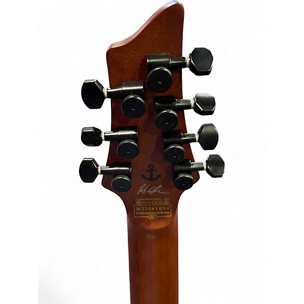 Used 2022 Schecter Guitar Research C-7 Multiscale Rob Scallon Satin Dark Roast Solid Body Electric Guitar