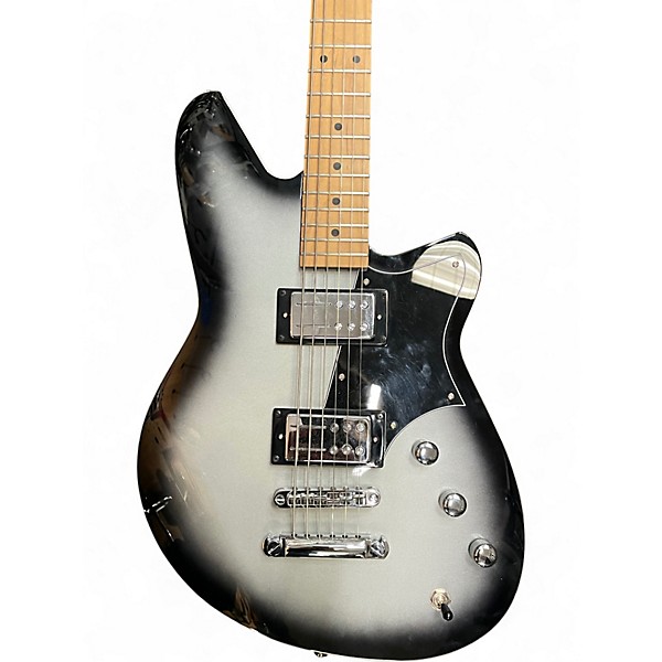 Used Reverend Descent RA Baritone Silverburst Solid Body Electric Guitar