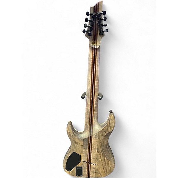 Used Schecter Guitar Research evil twin c8 Trans Black Solid Body Electric Guitar