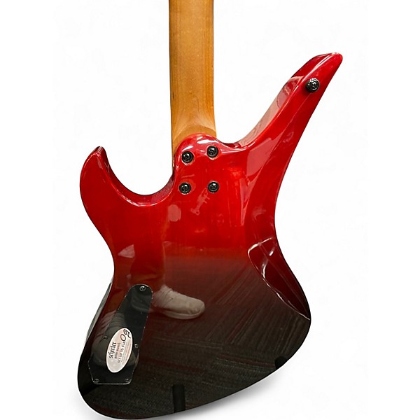 Used Schecter Guitar Research Avenger Standard Red to Black Fade Solid Body Electric Guitar