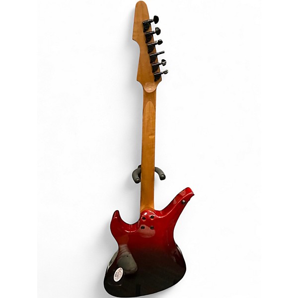 Used Schecter Guitar Research Avenger Standard Red to Black Fade Solid Body Electric Guitar
