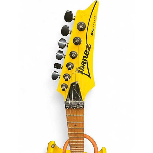 Used Ibanez RG350M Yellow Solid Body Electric Guitar