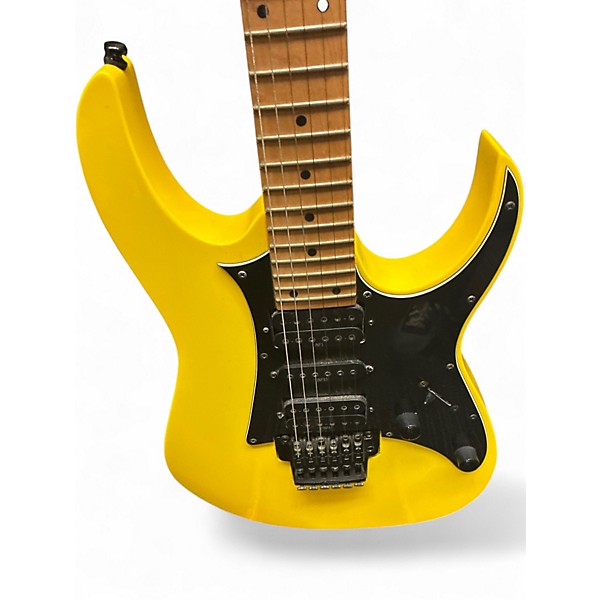 Used Ibanez RG350M Yellow Solid Body Electric Guitar