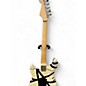 Used EVH Striped Series Frankie Black and White Solid Body Electric Guitar