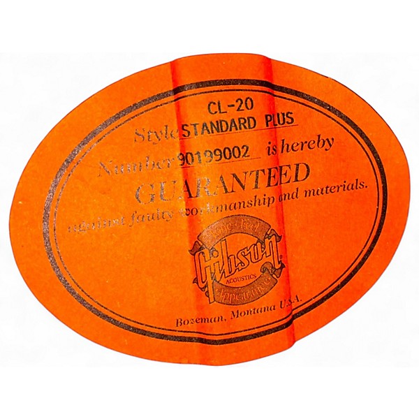 Used Gibson CL-20 STANDARD PLUS Natural Acoustic Electric Guitar