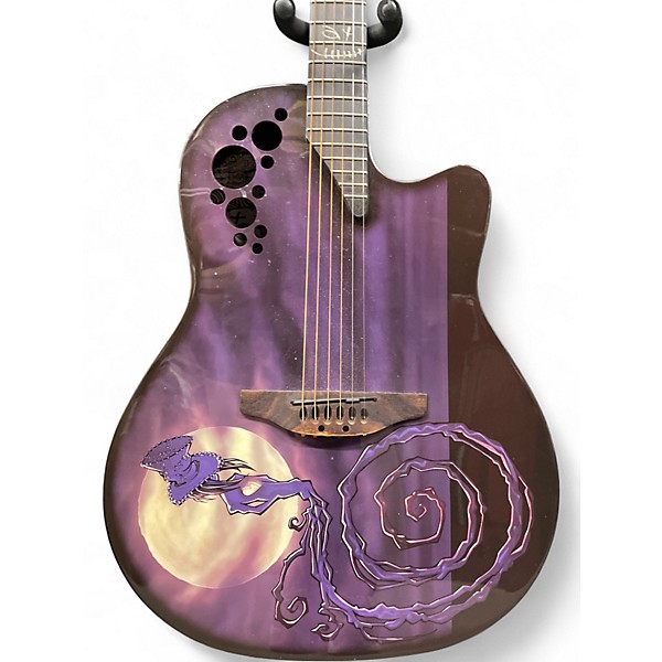 Used Ovation DJ Ashba Demented Purple Acoustic Guitar