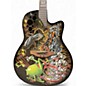 Used Ovation Dj Ashba Boneyard artist signature limited Dja34 Dem Black and Green Acoustic Guitar