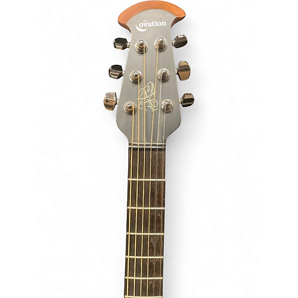 Used Ovation Dj Ashba Boneyard artist signature limited Dja34 Dem Black and Green Acoustic Guitar