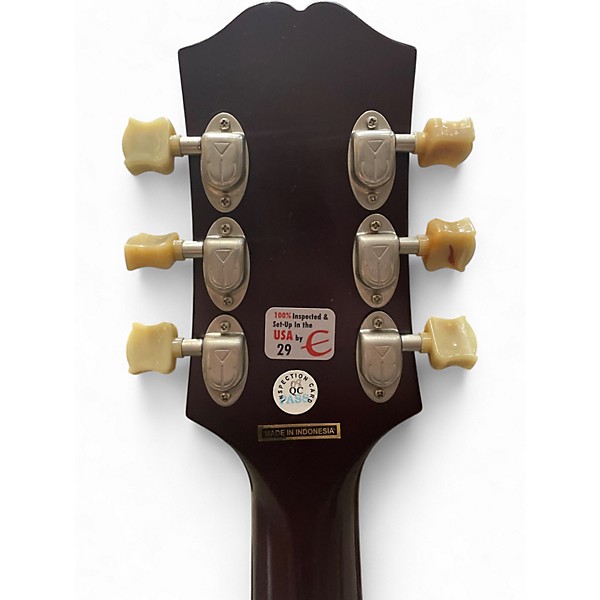 Used Epiphone masterbuilt olympic Tobacco Sunburst Acoustic Guitar