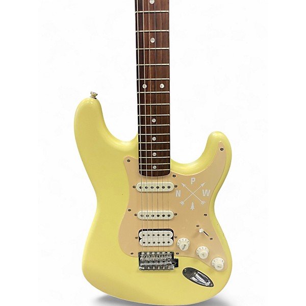 Used Squier Affinity Stratocaster yellow Solid Body Electric Guitar