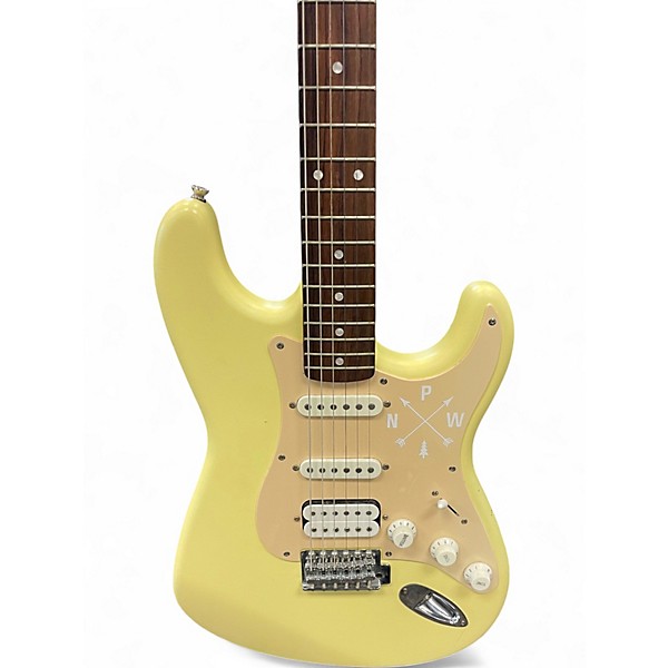 Used Squier Affinity Stratocaster yellow Solid Body Electric Guitar