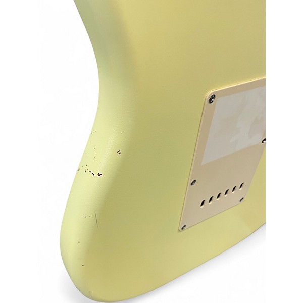 Used Squier Affinity Stratocaster yellow Solid Body Electric Guitar