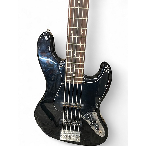 Used Squier Affinity Jazz Bass Black Electric Bass Guitar
