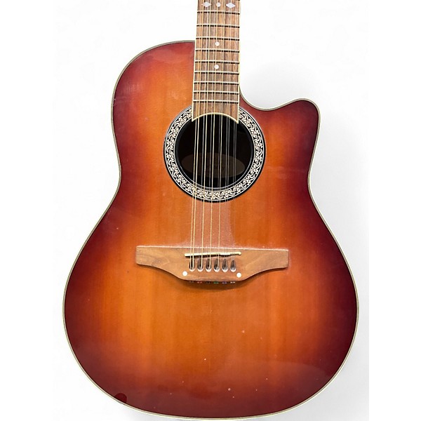 Used Ovation Celebrity CC045 Faded Tobacco 12 String Acoustic Guitar