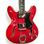 Used Hagstrom Viking  Wild Cherry Transparent Hollow Body Electric Guitar