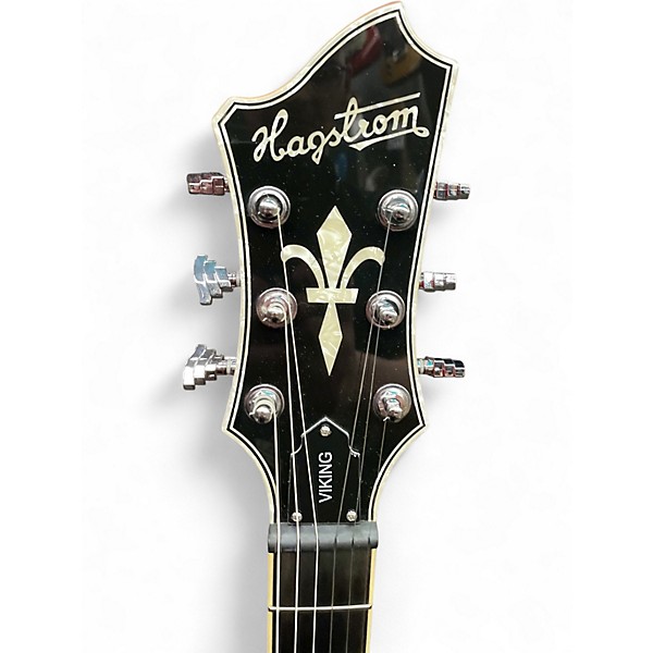 Used Hagstrom Viking  Wild Cherry Transparent Hollow Body Electric Guitar