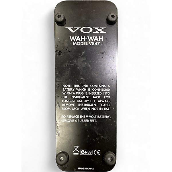 Used VOX V847 Reissue Wah Effect Pedal