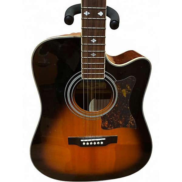 Used Epiphone DR500MCE Masterbuilt Vintage Sunburst Acoustic Electric Guitar