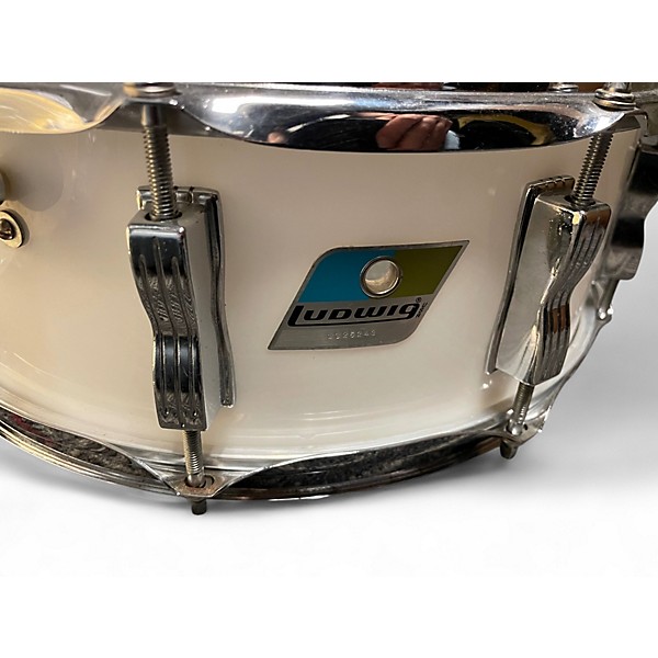 Used Ludwig 5X14 Vistalite Snare White Drum