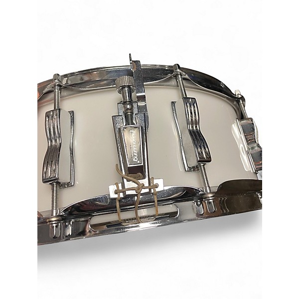 Used Ludwig 5X14 Vistalite Snare White Drum