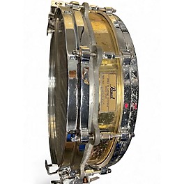 Used Pearl 3.5X14 Free Floating Piccolo Snare Metallic Drum