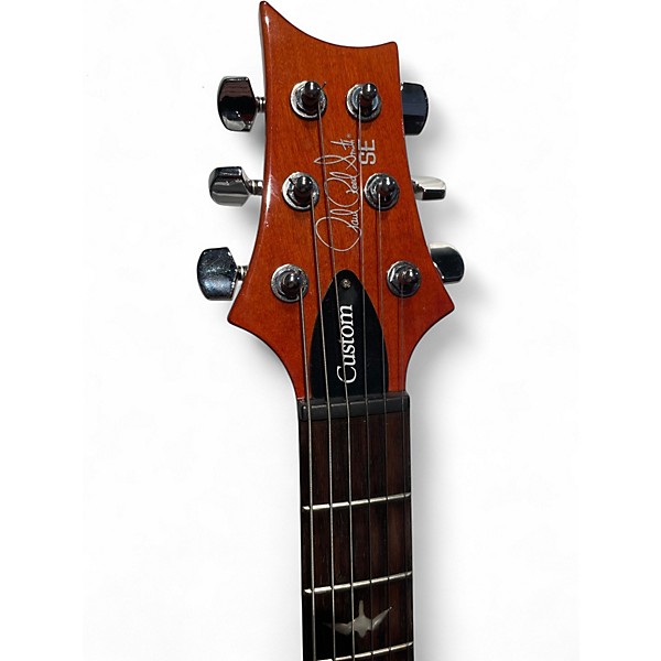 Used PRS SE Custom 24 Amber Solid Body Electric Guitar