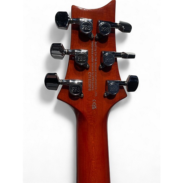 Used PRS SE Custom 24 Amber Solid Body Electric Guitar