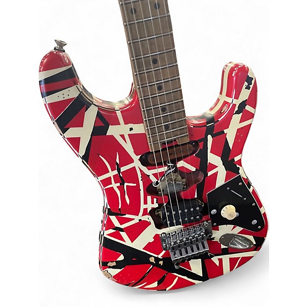 Used EVH Striped Series Frankie STRIPED Solid Body Electric Guitar