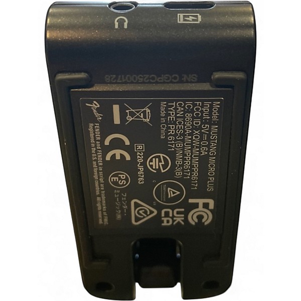 Used Fender Mustang Micro Plus Battery Powered Amp