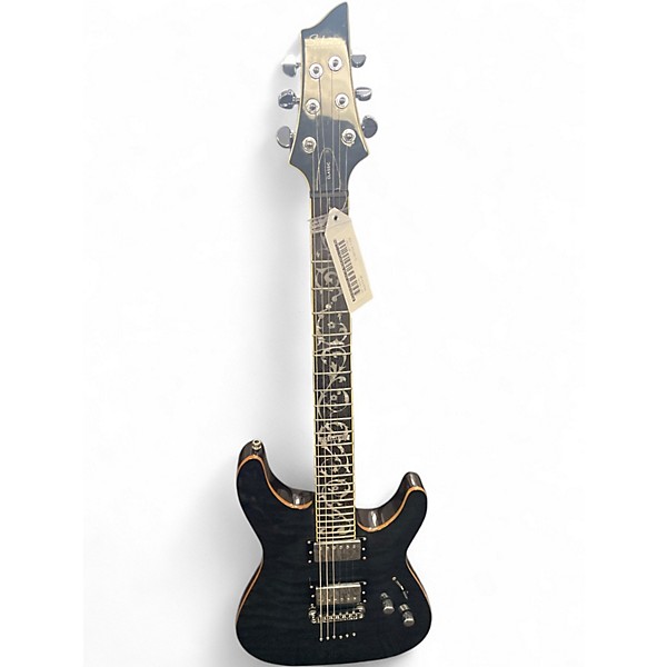 Used Schecter Guitar Research C1 Classic Trans Grey Solid Body Electric Guitar