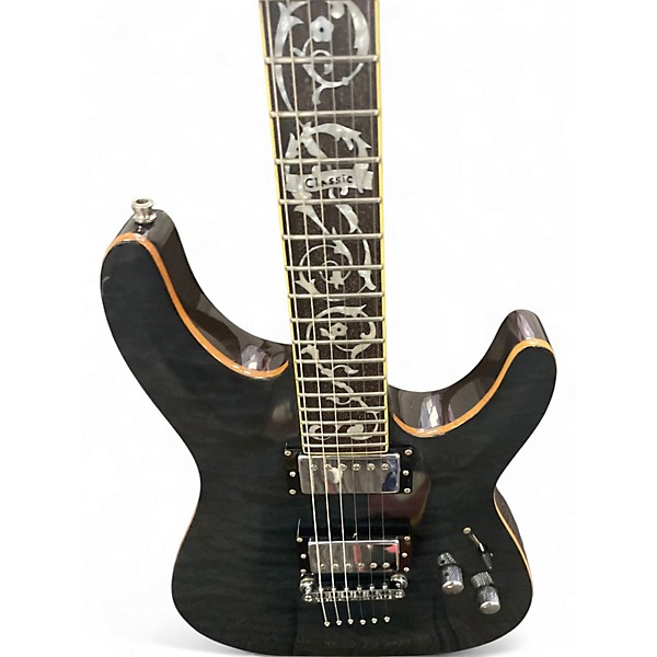 Used Schecter Guitar Research C1 Classic Trans Grey Solid Body Electric Guitar