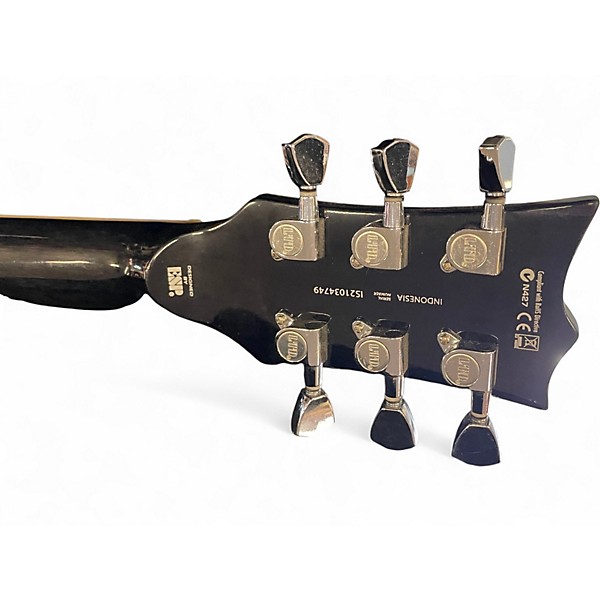Used ESP LTD EC256 Transparent Navy Solid Body Electric Guitar
