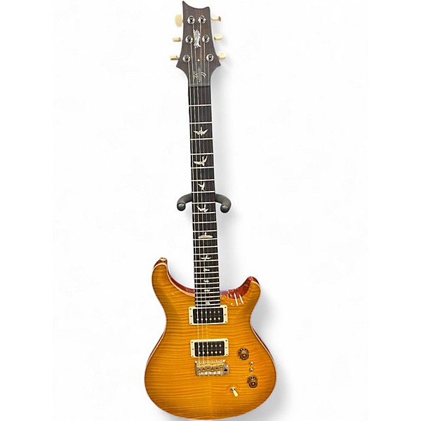 Used PRS CUSTOM 24 75TH ANNIVERSARY 10 TOP ARTIST PACKAGE Amber Solid Body Electric Guitar
