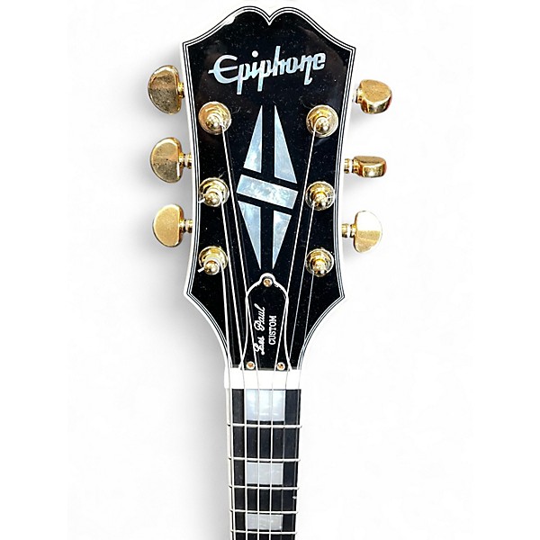 Used Epiphone Les Paul Custom Cherry Sunburst Solid Body Electric Guitar