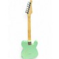 Used Sawtooth SINGLE CUT LEFT HANDED GREEN Solid Body Electric Guitar