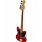 Used Squier Jaguar Bass Red Electric Bass Guitar thumbnail