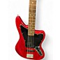 Used Squier Jaguar Bass Red Electric Bass Guitar