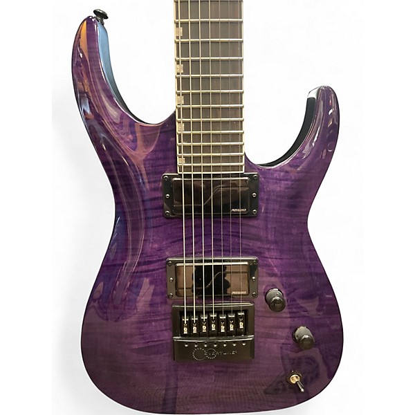 Used ESP SH7ET Brian "Head" Welch signature PURPLE BURST Solid Body Electric Guitar