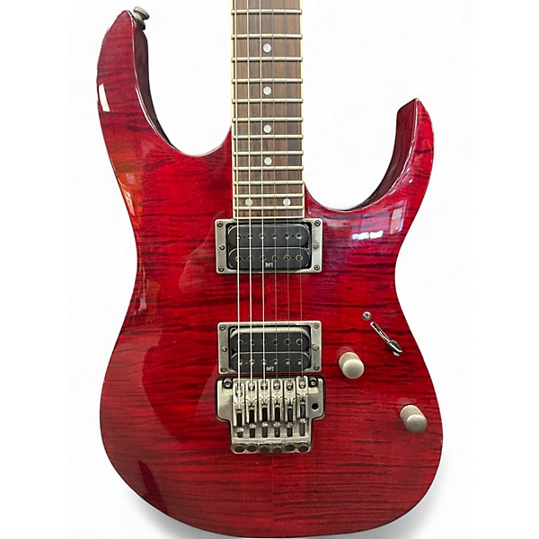 Used Ibanez RGT42FM Trans Red Solid Body Electric Guitar