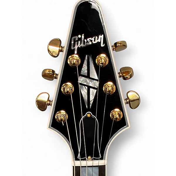 Used 2025 Gibson Flying V Custom Ebony Solid Body Electric Guitar