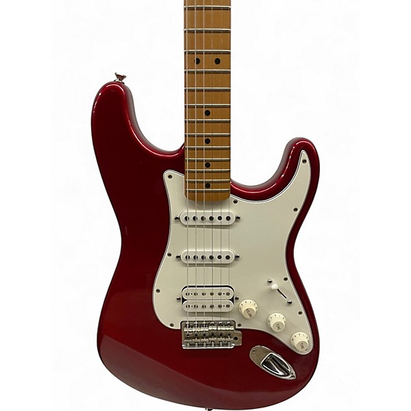 Used Fender Standard Stratocaster Candy Apple Red Solid Body Electric Guitar