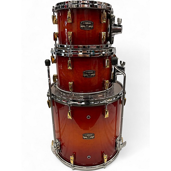 Used 2017 Yamaha 5 Piece 50th Anniversary 5-Piece Birdseye Maple Shell Pack Amber Sunburst Drum Kit