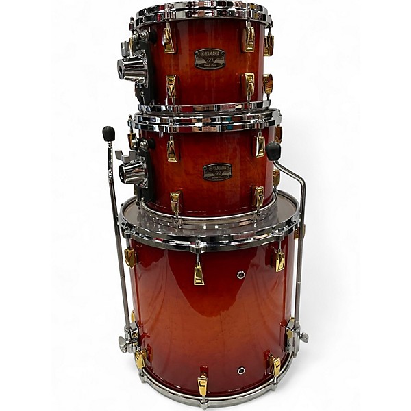 Used 2017 Yamaha 5 Piece 50th Anniversary 5-Piece Birdseye Maple Shell Pack Amber Sunburst Drum Kit