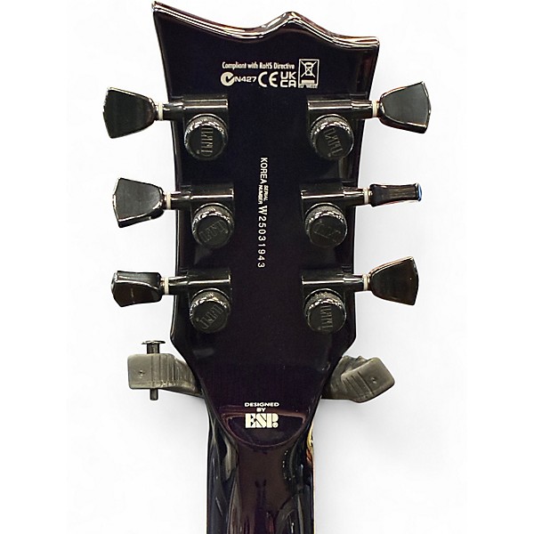 Used ESP LTD EC1000 Deluxe See Thru Purple Solid Body Electric Guitar