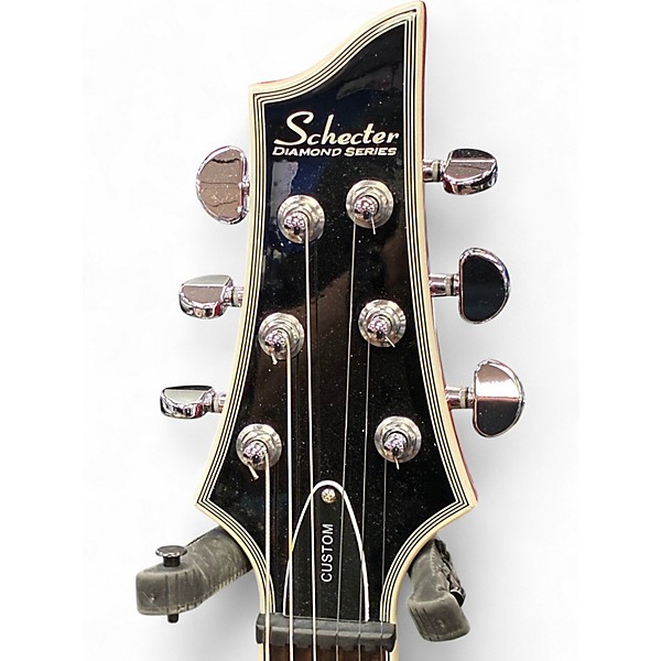 Used Schecter Guitar Research V1 Custom Trans Purple Solid Body Electric Guitar