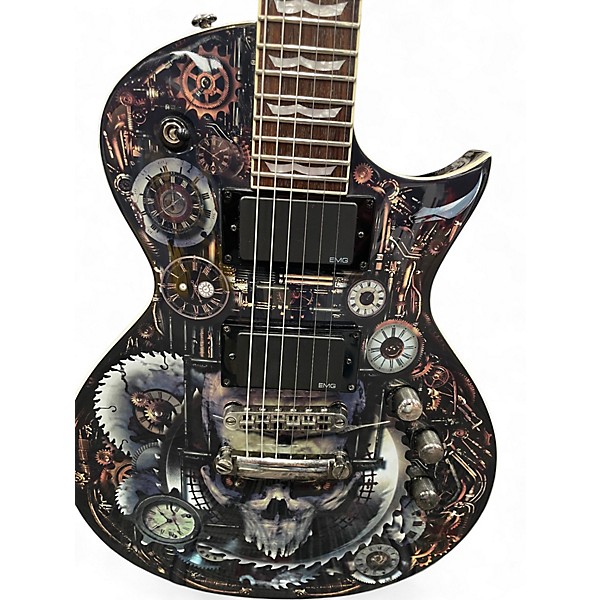 Used ESP LTD ECCZ 2 GEAR CLOCK Solid Body Electric Guitar