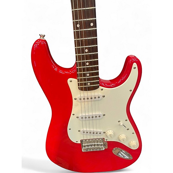 Used Squier Affinity Stratocaster Torino Red Solid Body Electric Guitar