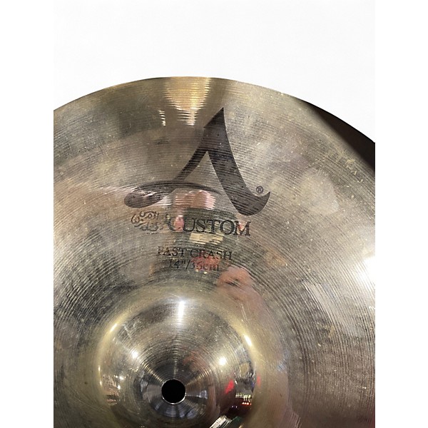 Used Zildjian 14in A Custom Fast Crash Cymbal